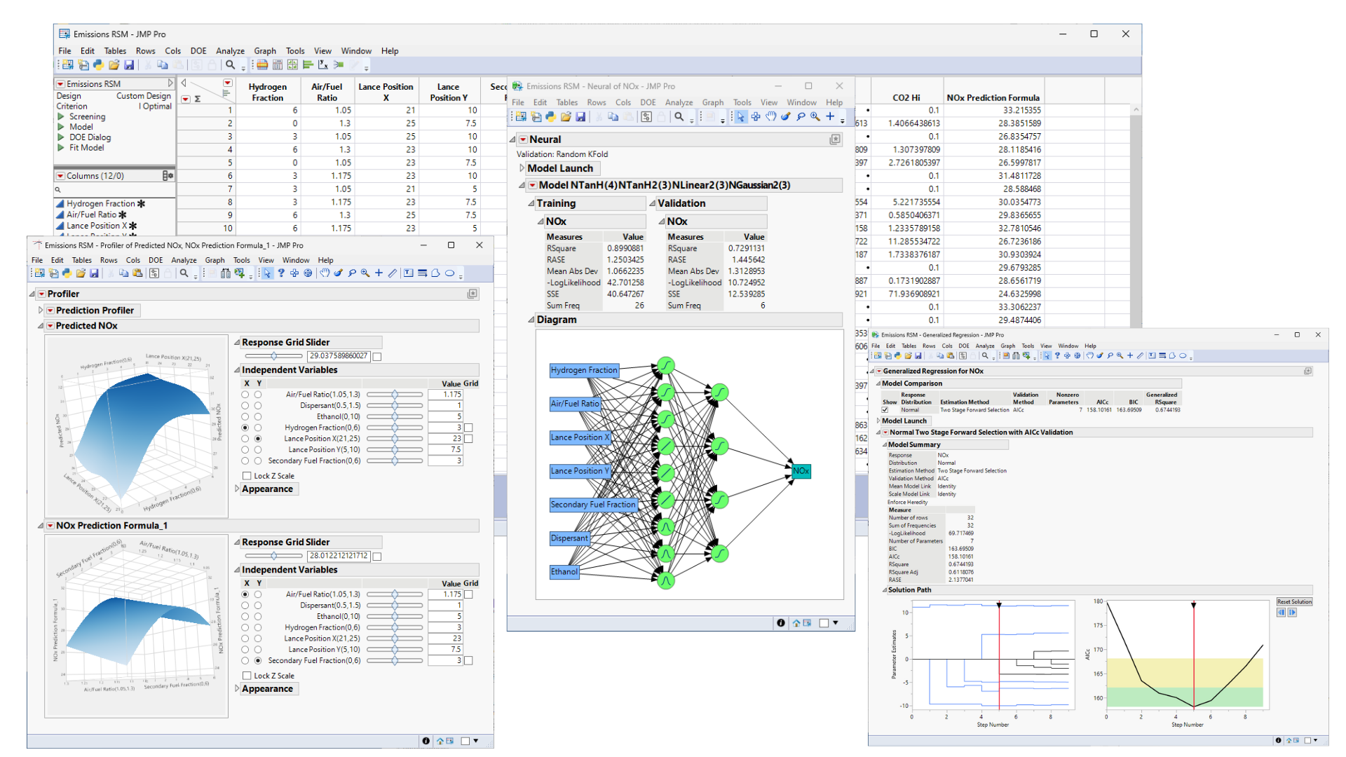 screenshot of JMP