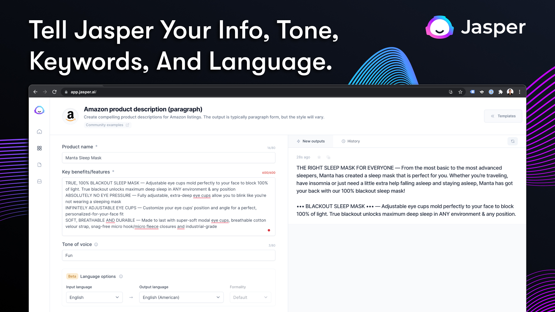 screenshot of Jasper