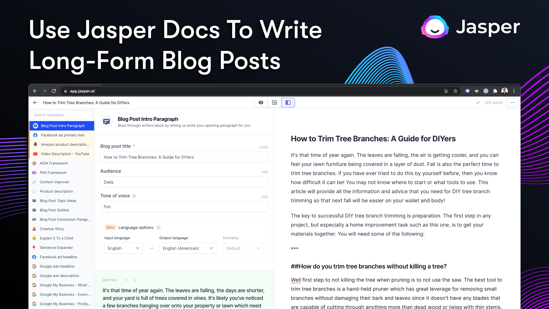 screenshot of Jasper