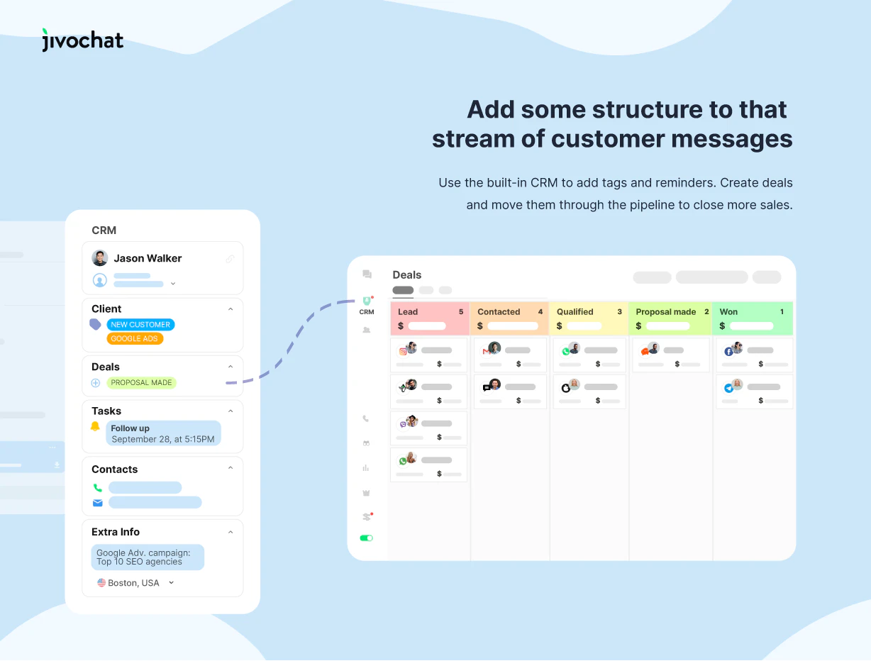 screenshot of JivoChat