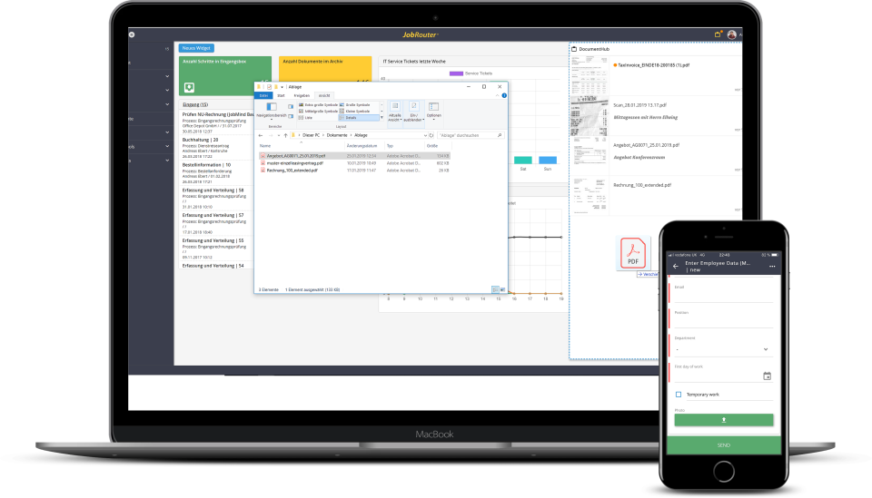 screenshot of JobRouter
