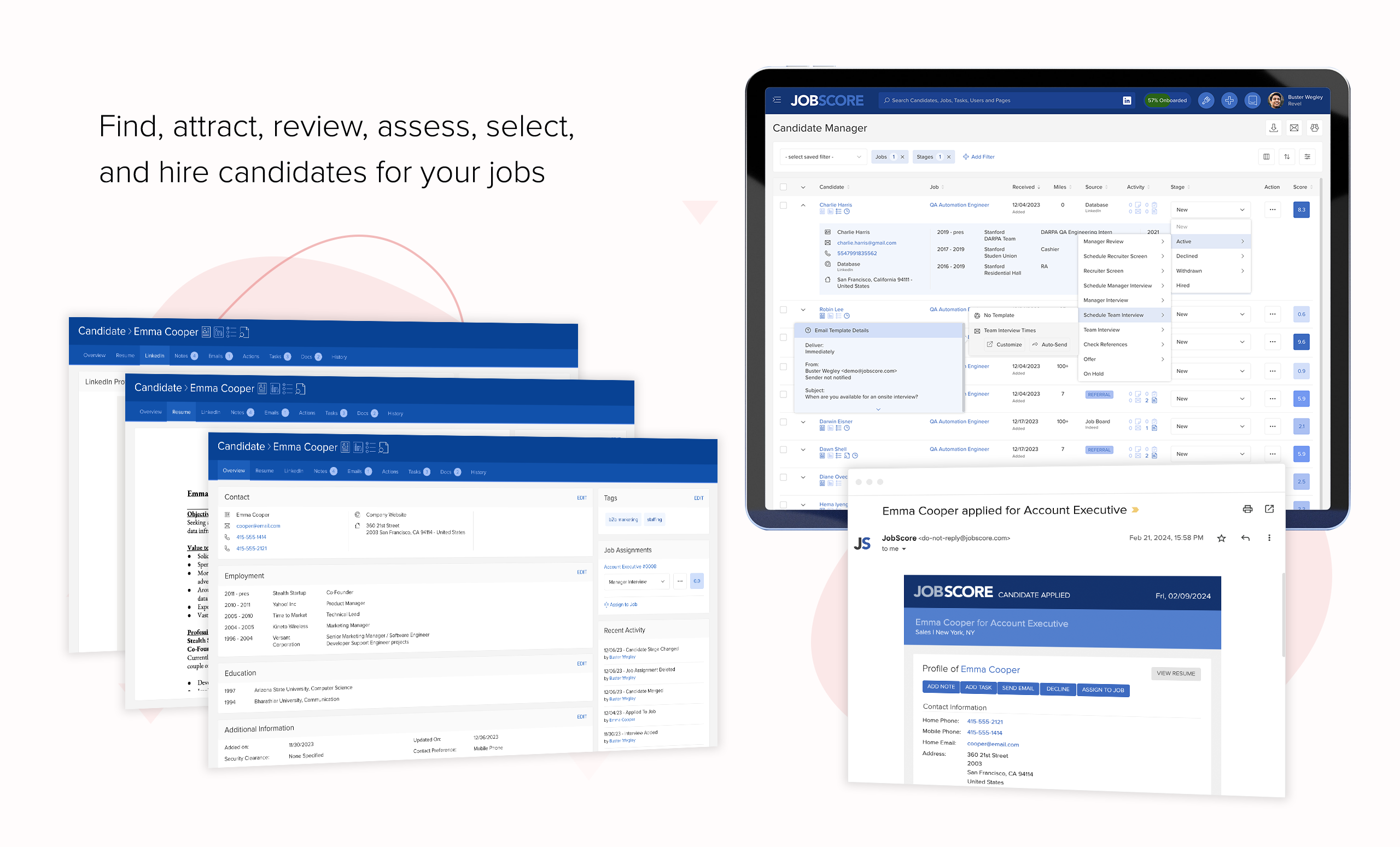 screenshot of JobScore