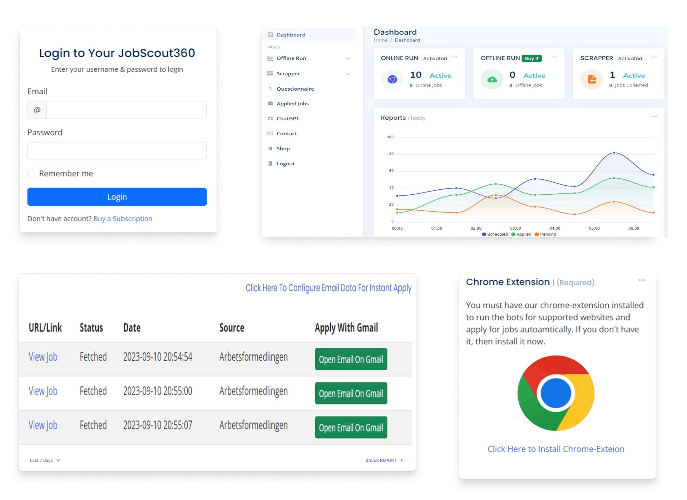 screenshot of JobScout360