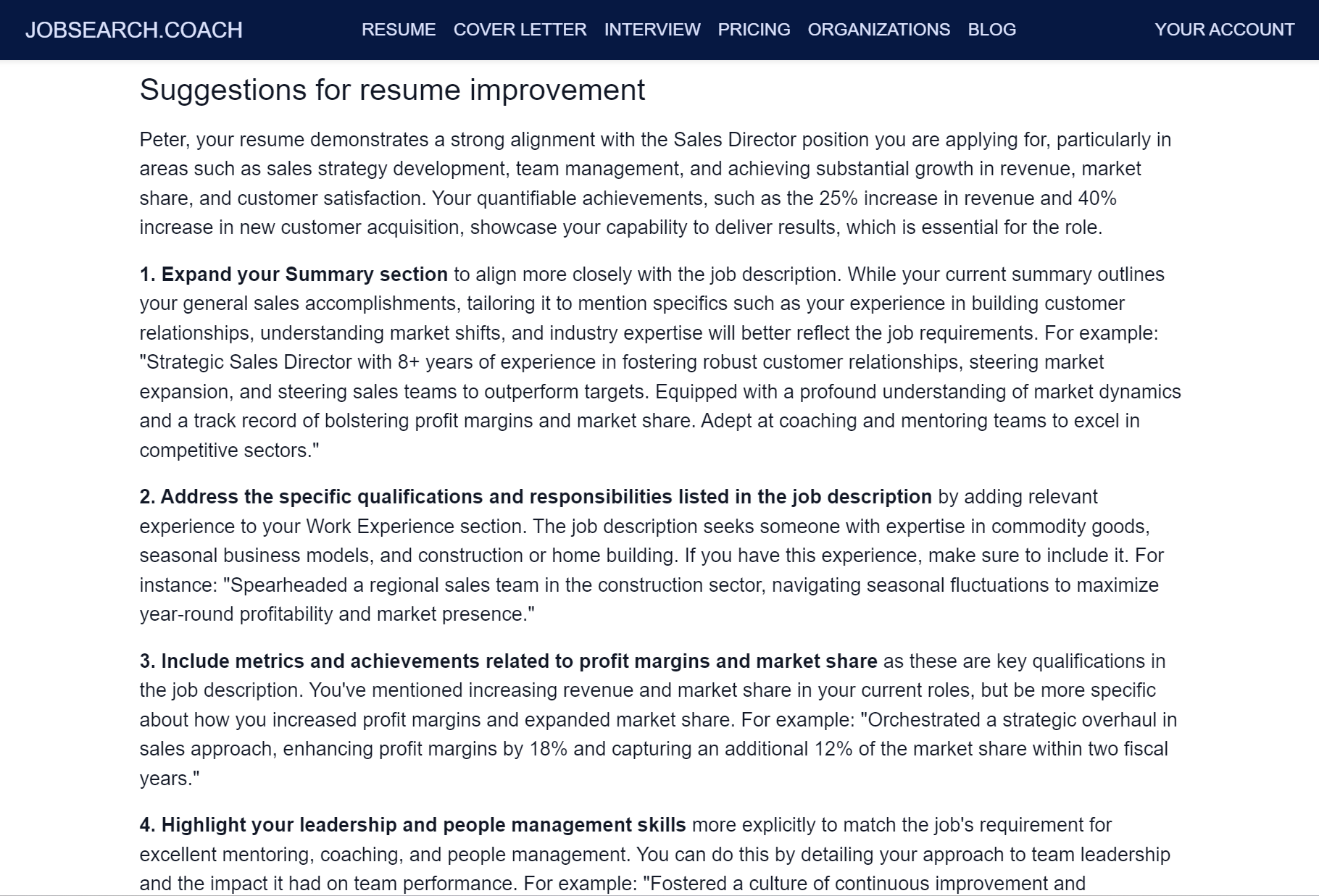 screenshot of JobSearch.Coach