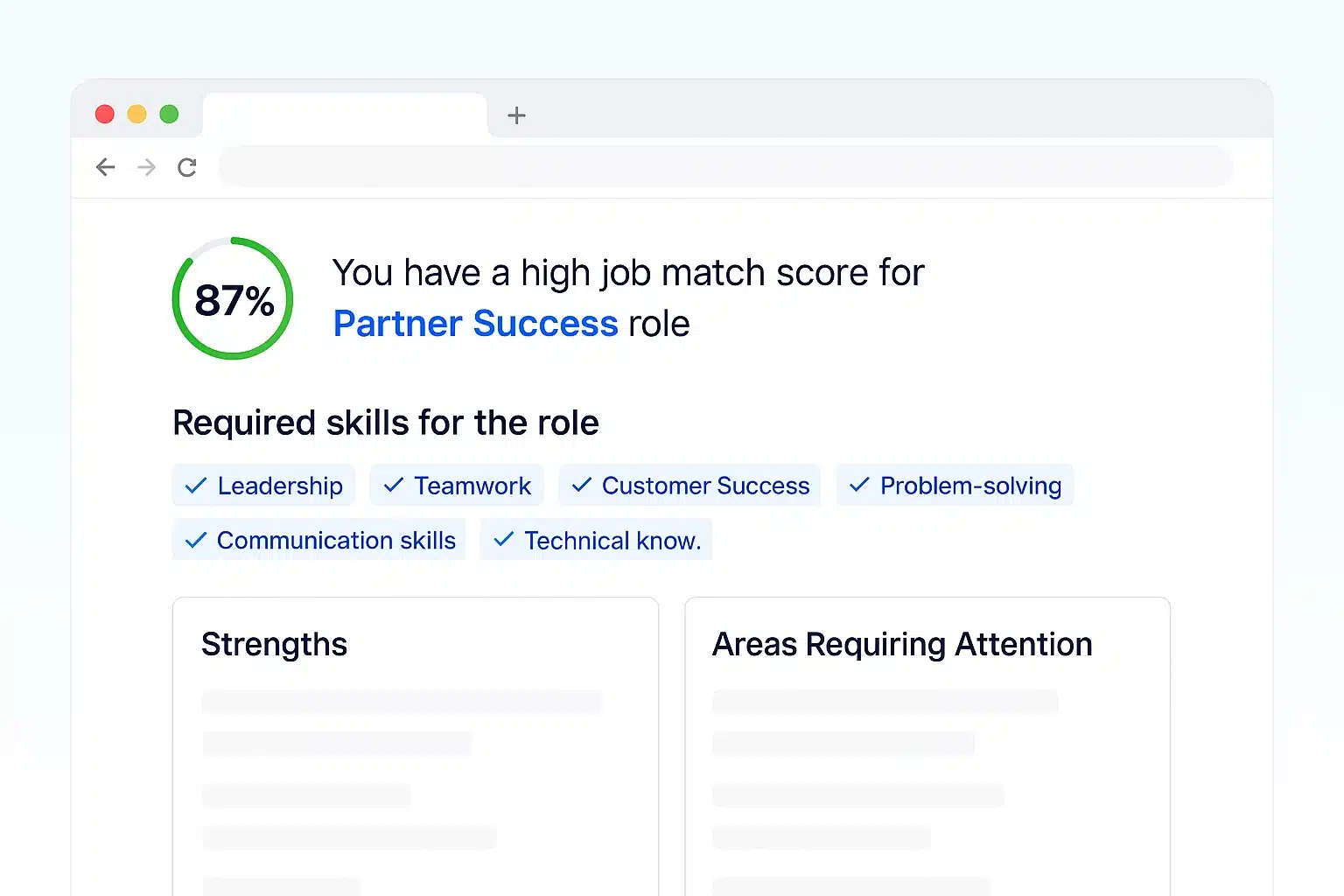 screenshot of JobWinner