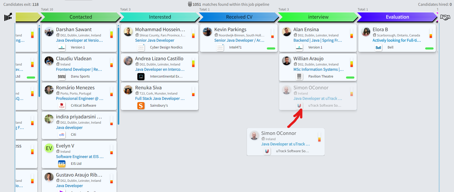 screenshot of Jobin.cloud