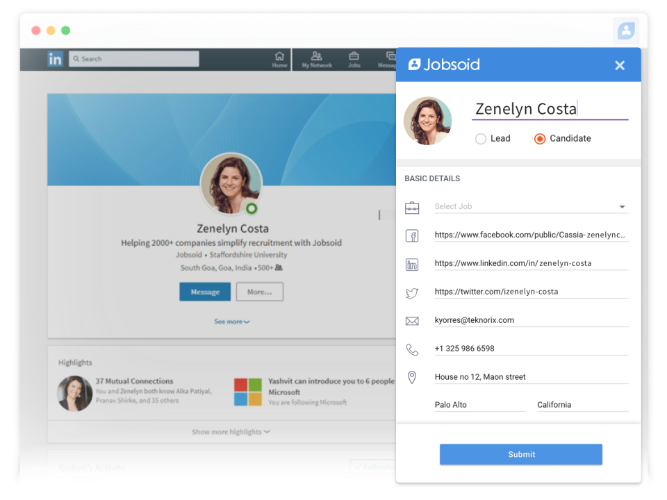 screenshot of Jobsoid