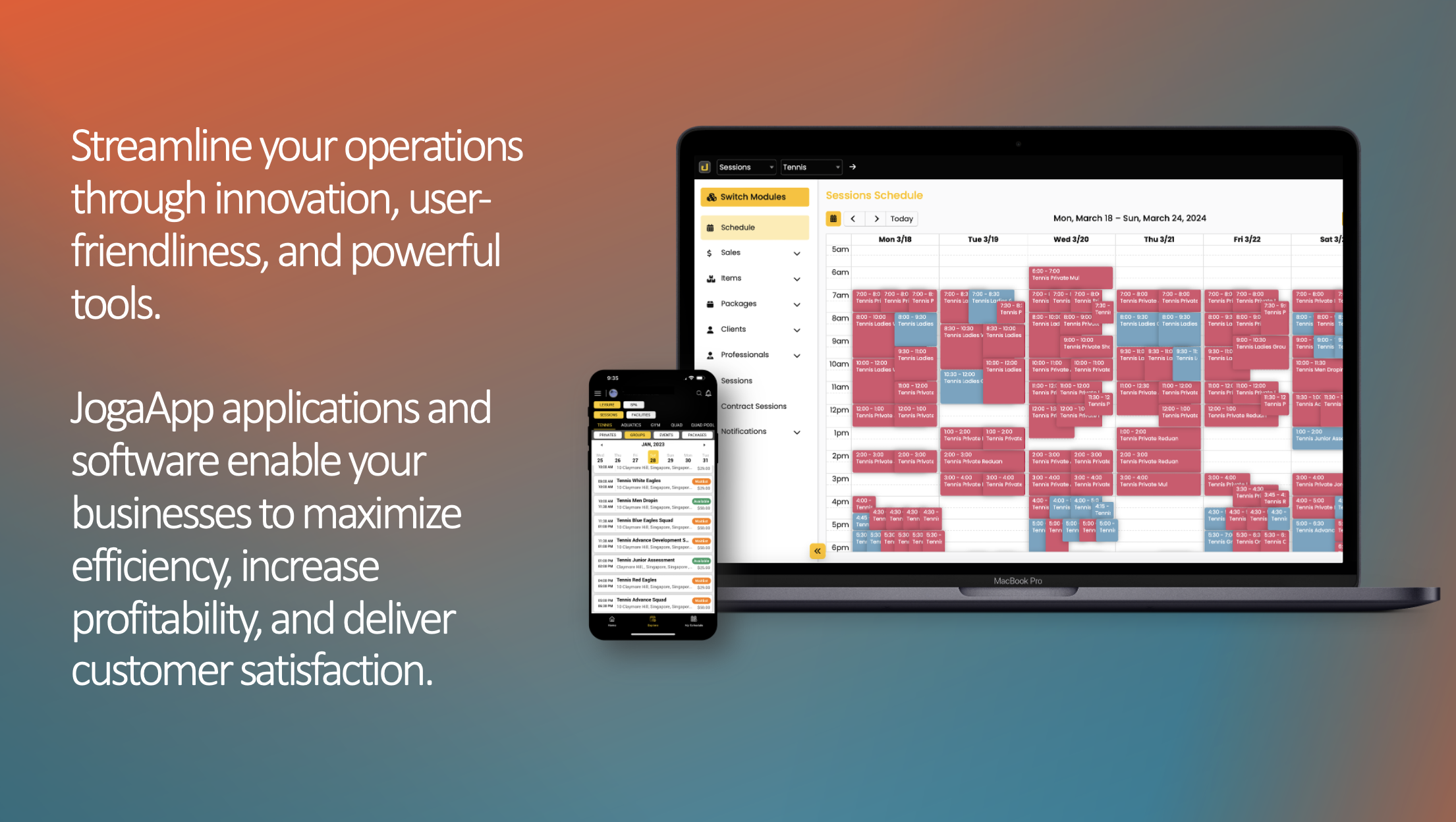 screenshot of Jogaapp