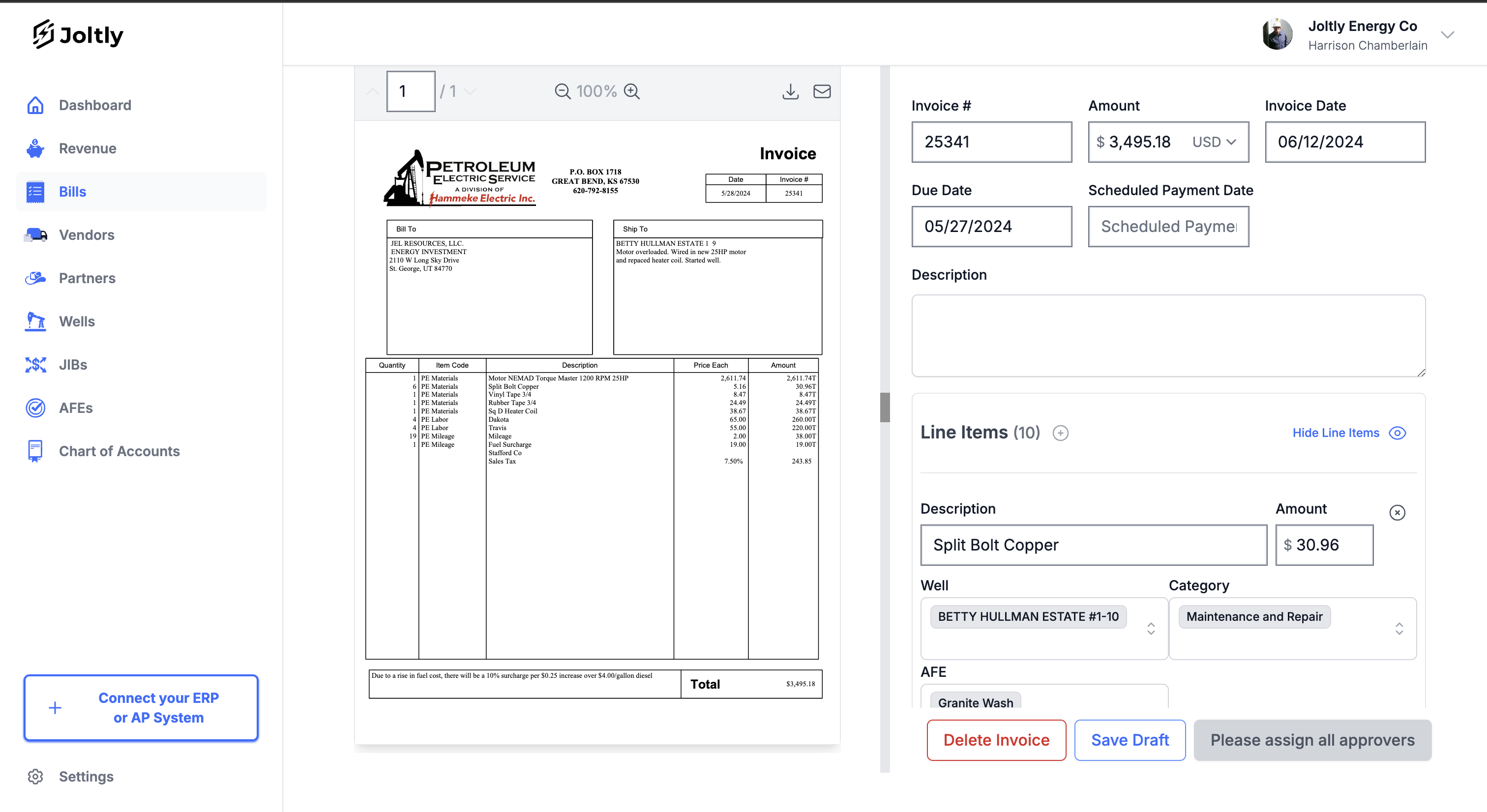 screenshot of Joltly