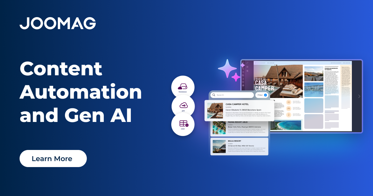 screenshot of Joomag