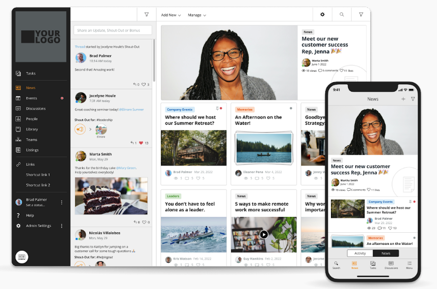 screenshot of Jostle