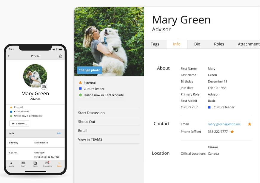 screenshot of Jostle