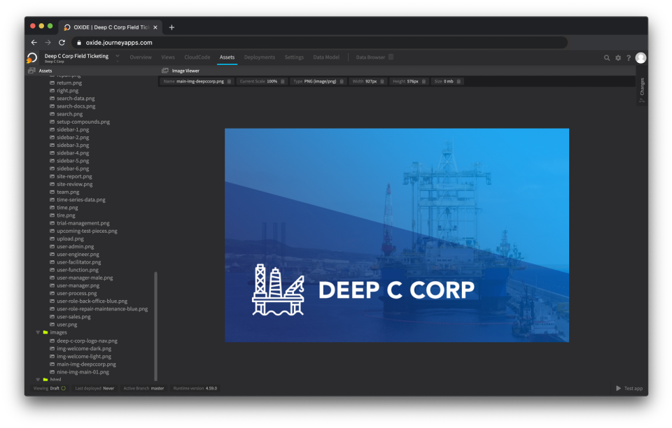 screenshot of JourneyApps