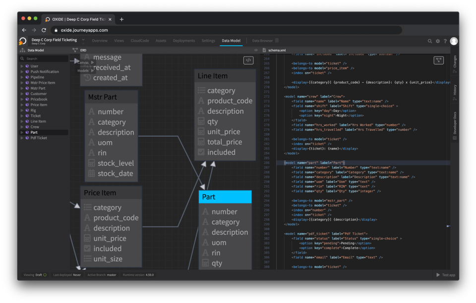 screenshot of JourneyApps