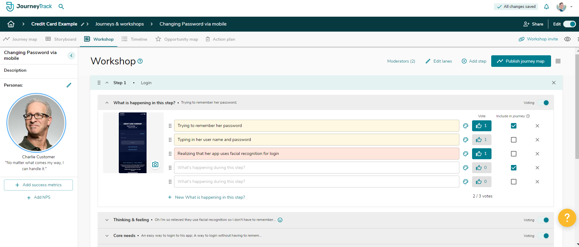 screenshot of JourneyTrack