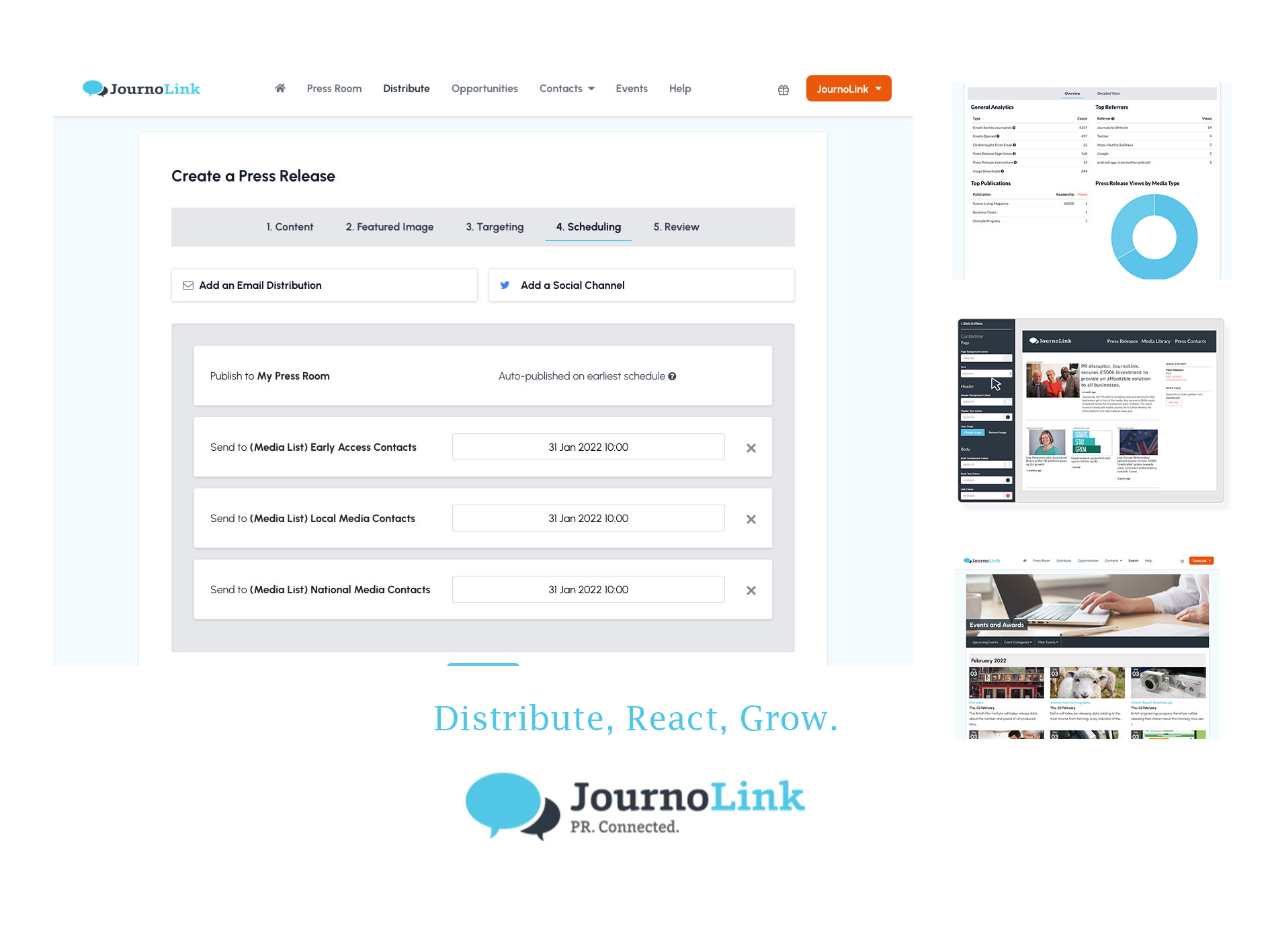 screenshot of JournoLink
