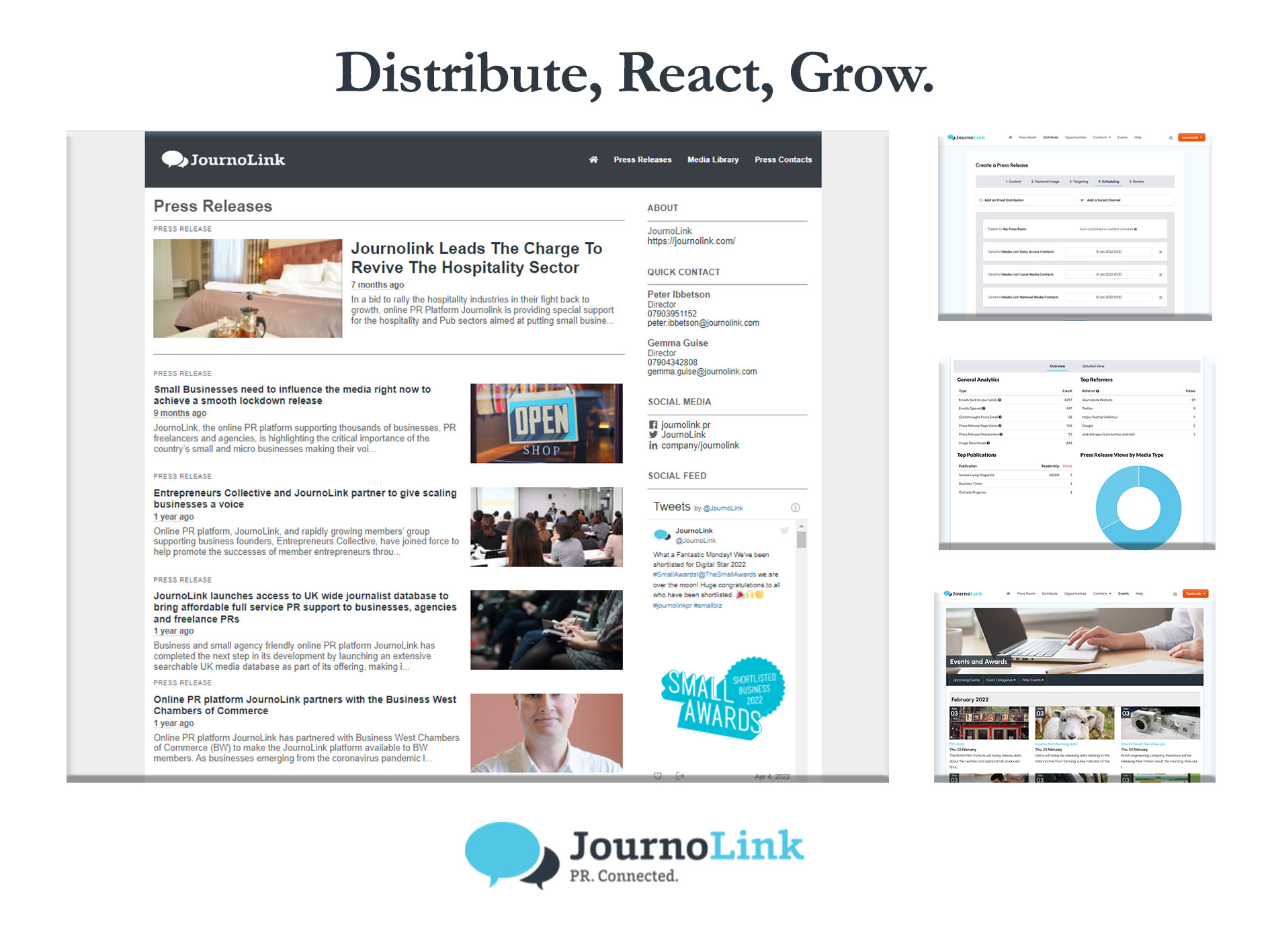 screenshot of JournoLink