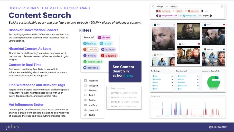 screenshot of Julius