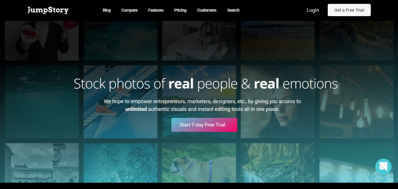 screenshot of JumpStory