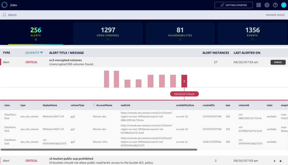 screenshot of JupiterOne