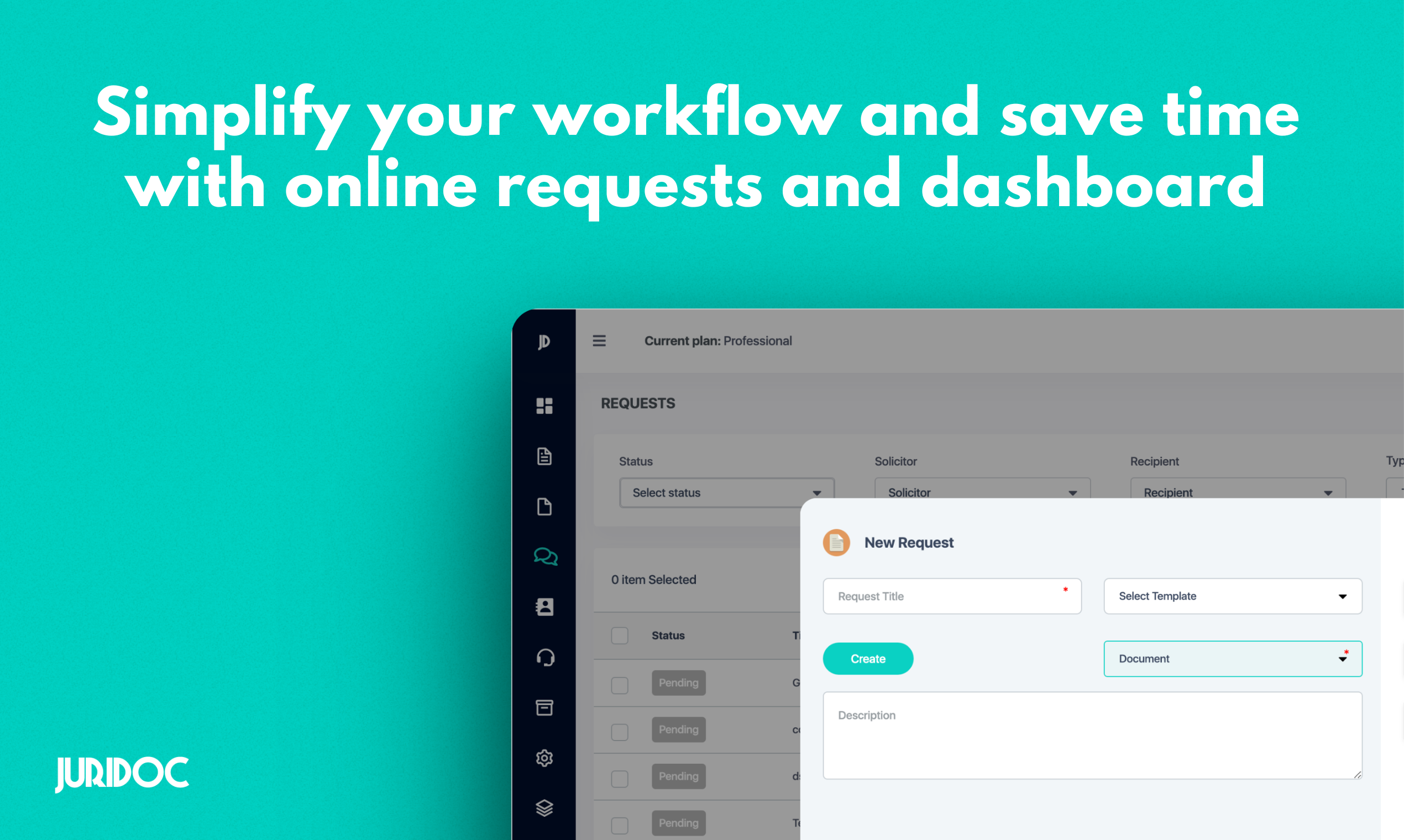 screenshot of Juridoc