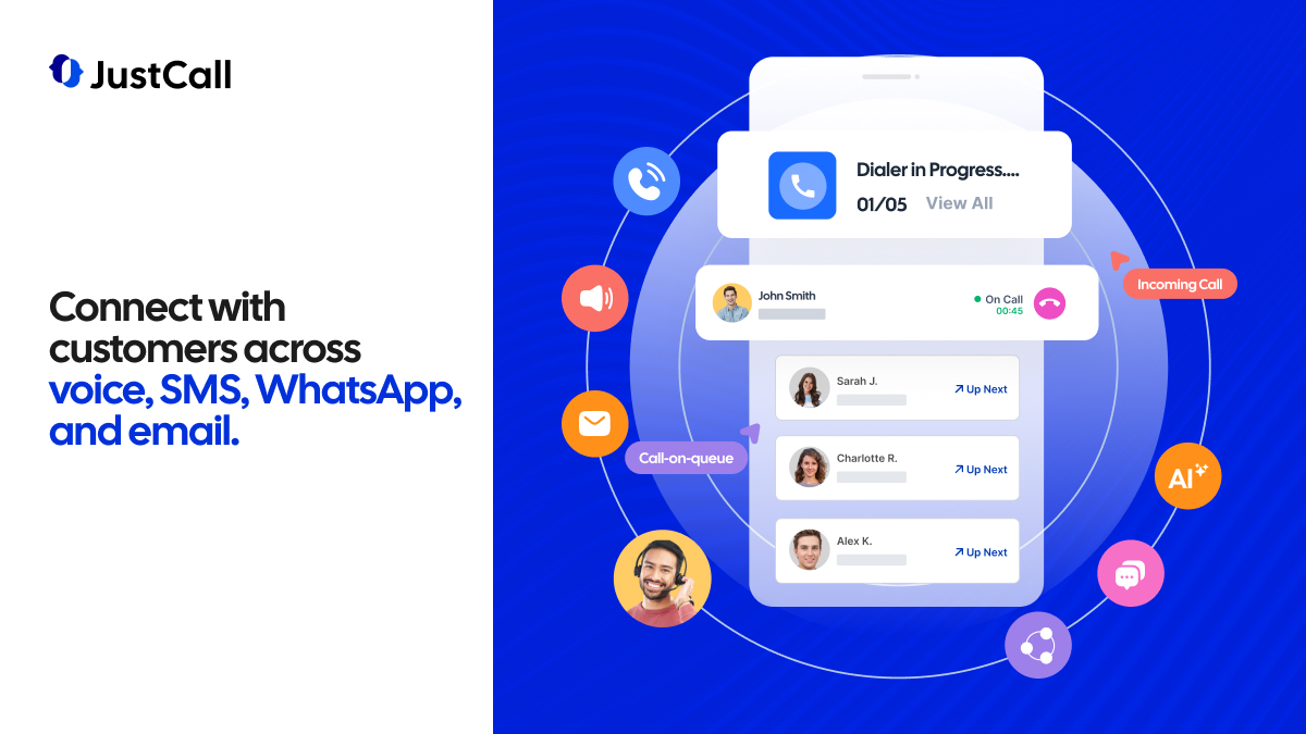 screenshot of JustCall