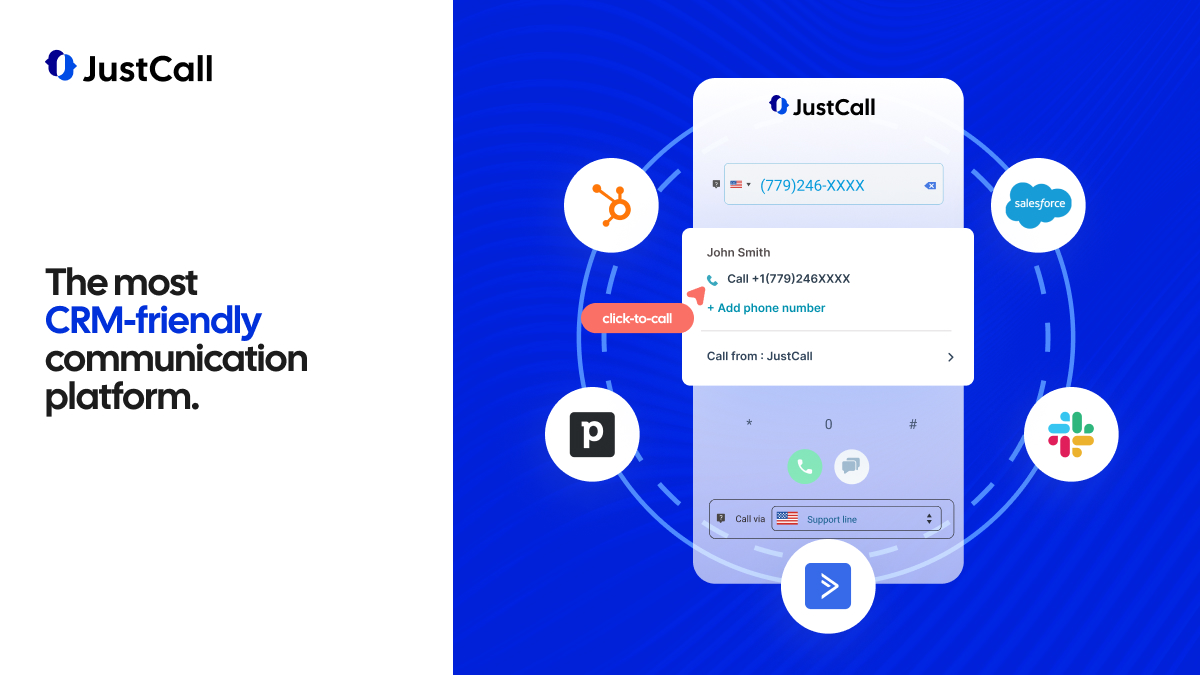 screenshot of JustCall