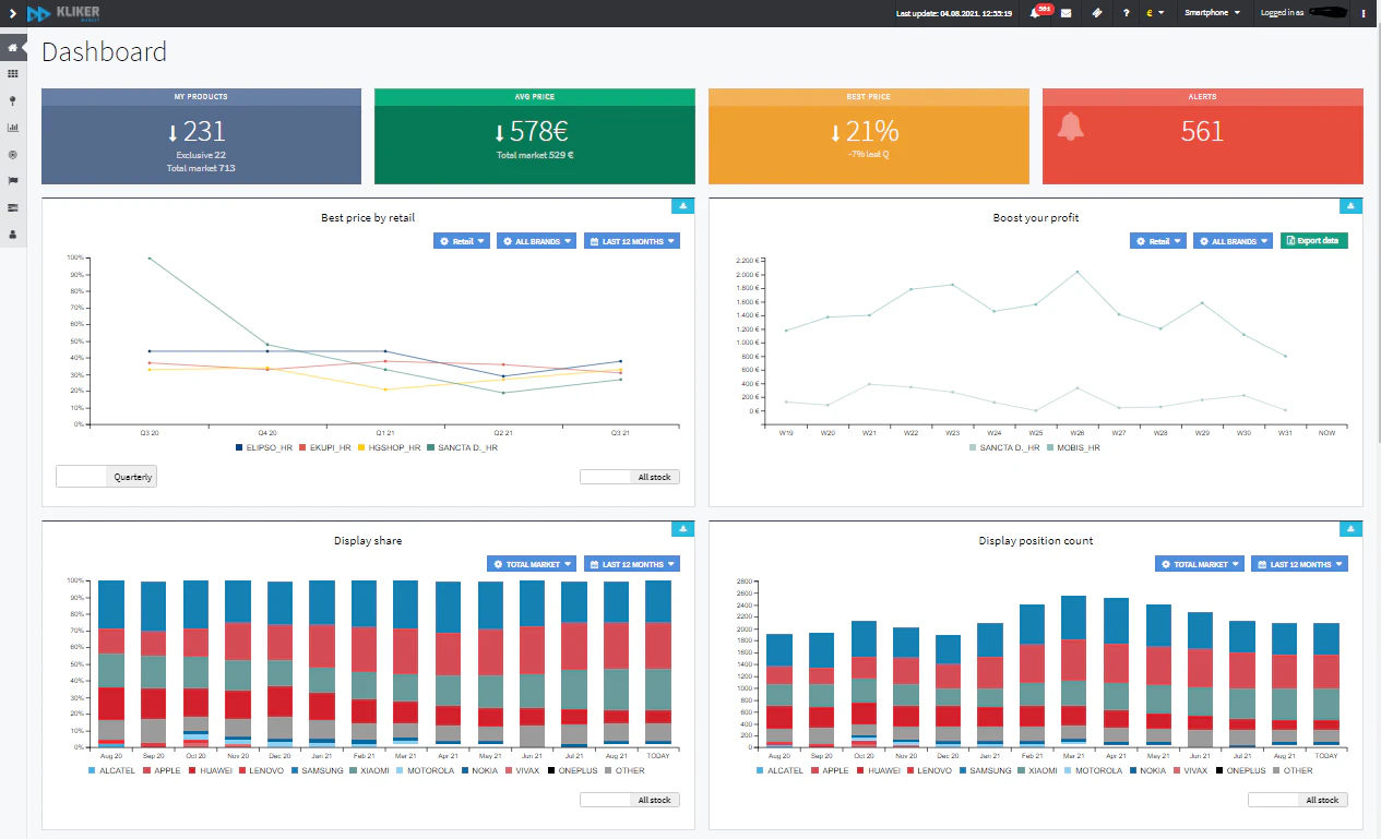 screenshot of KLIKER