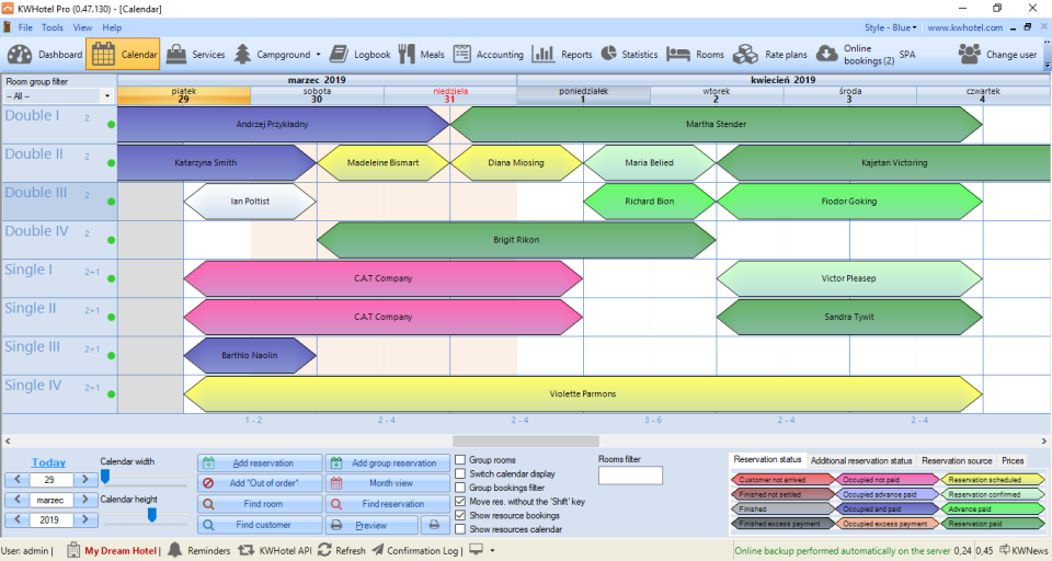 screenshot of KWHotel