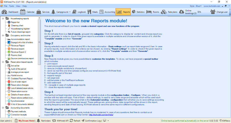 screenshot of KWHotel