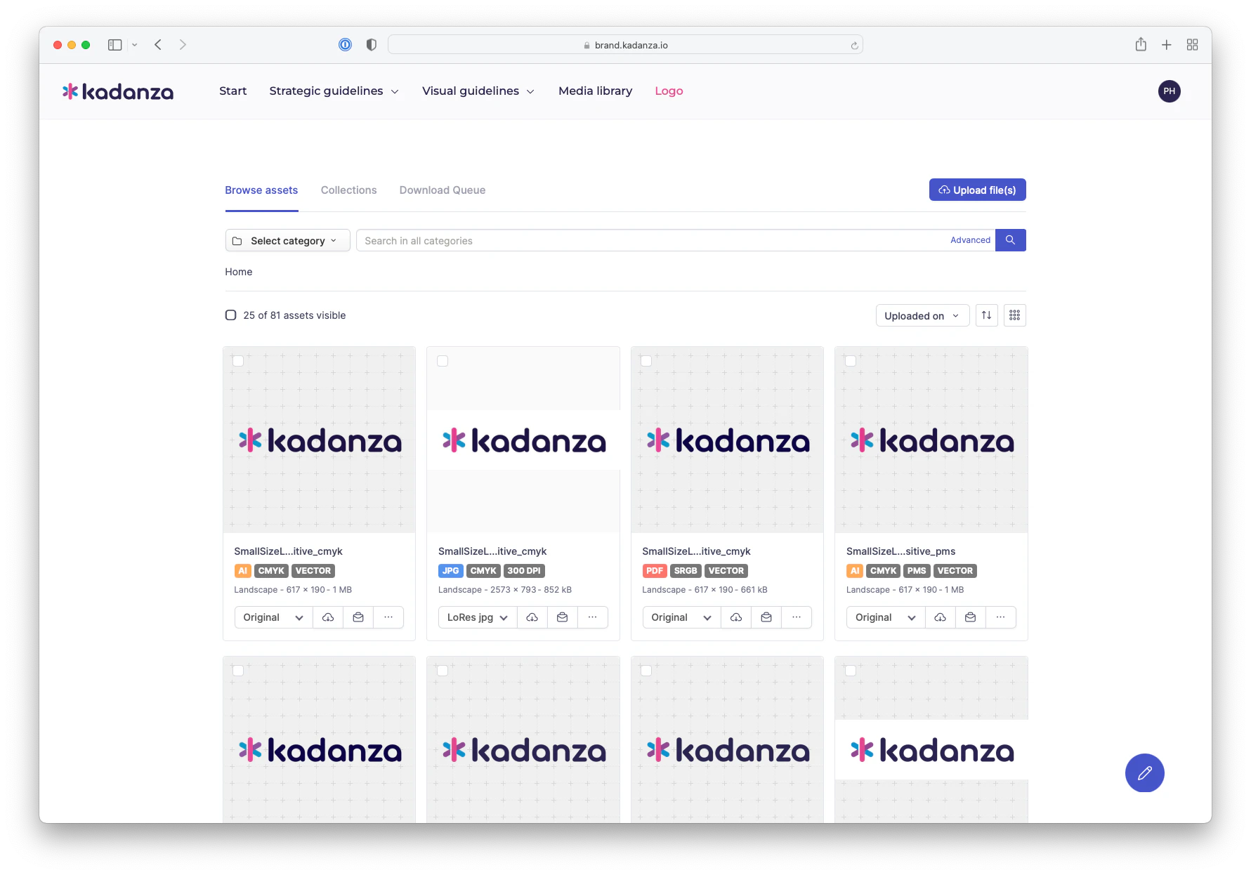 screenshot of Kadanza