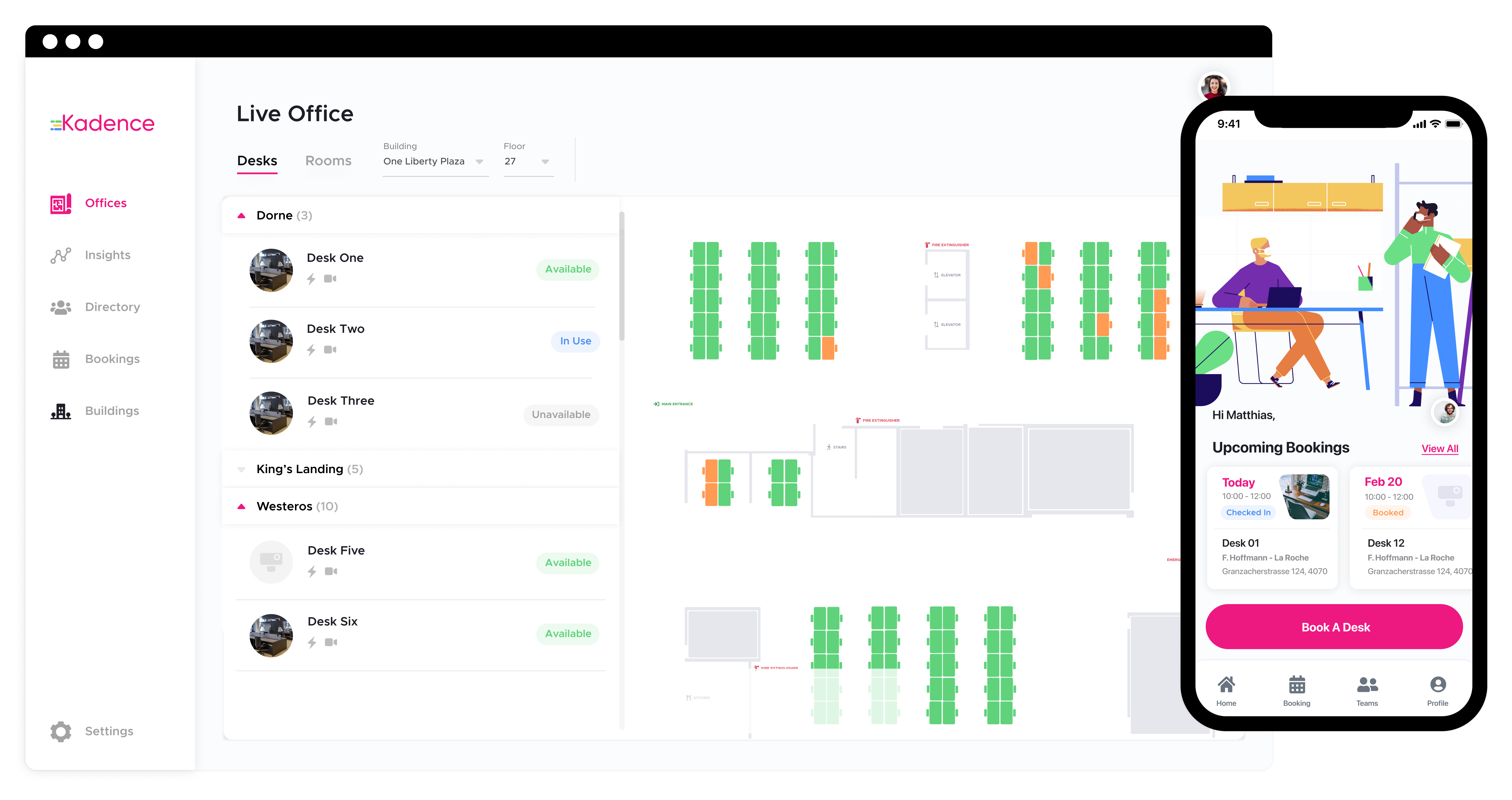 screenshot of Kadence