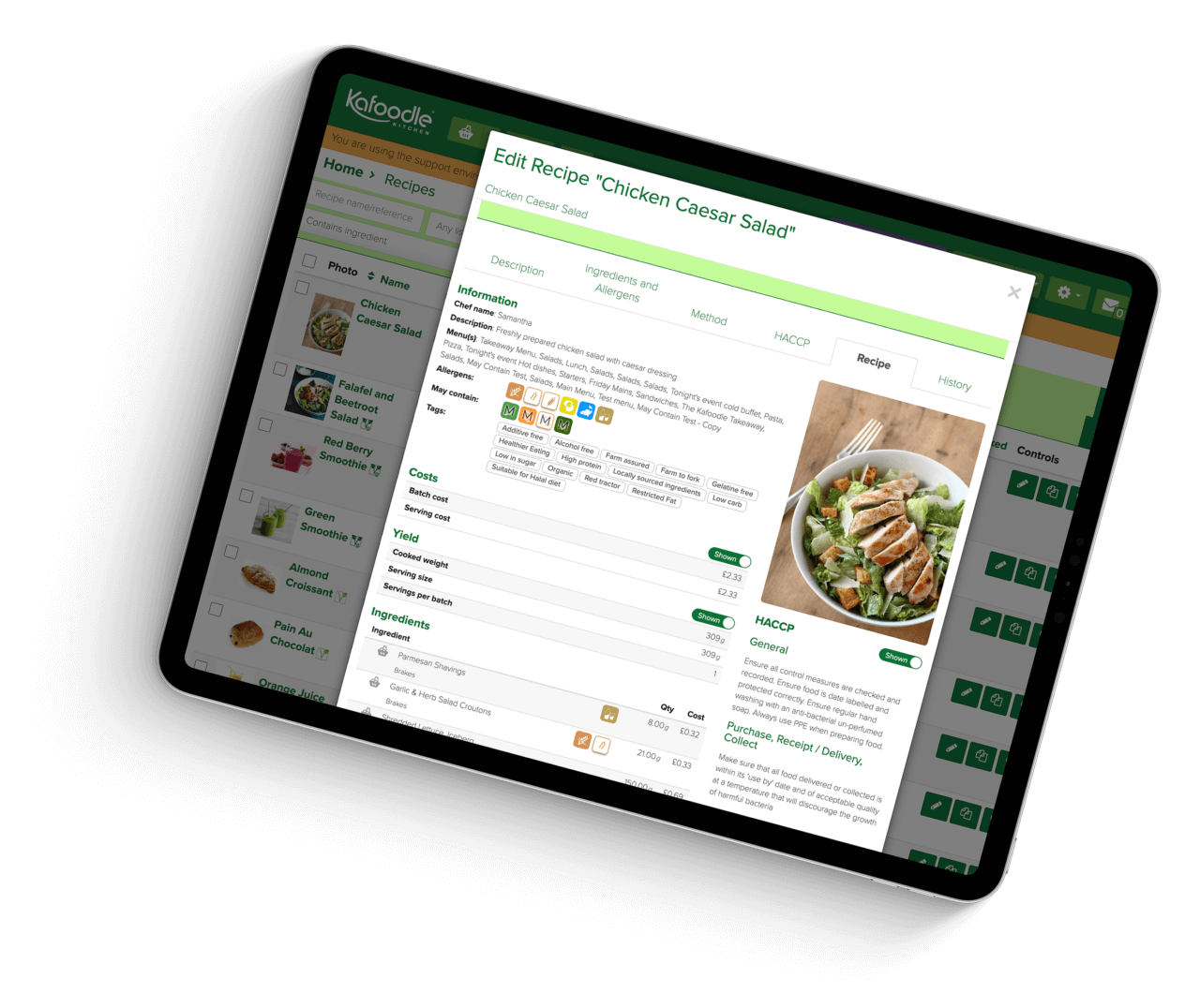 screenshot of Kafoodle