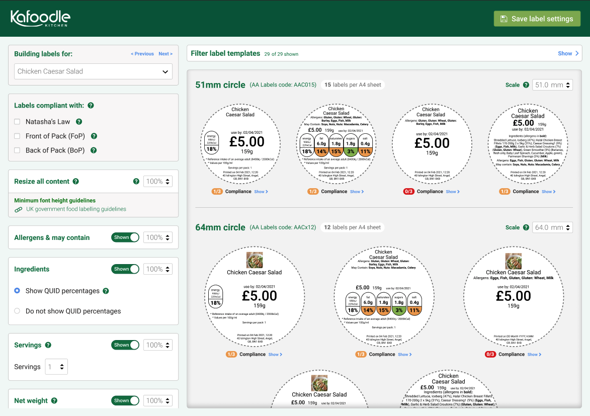 screenshot of Kafoodle