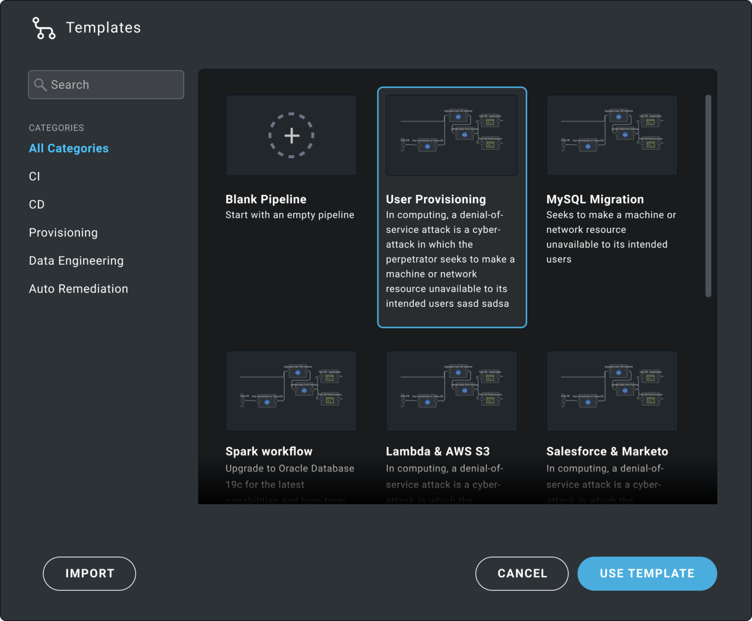 screenshot of Kaholo