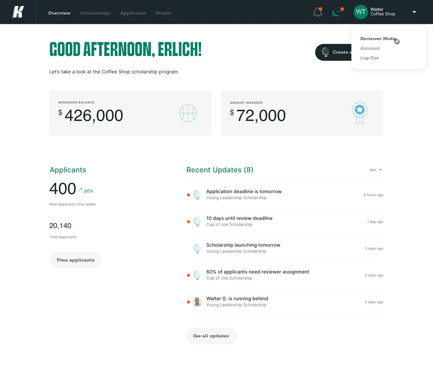 screenshot of Kaleidoscope