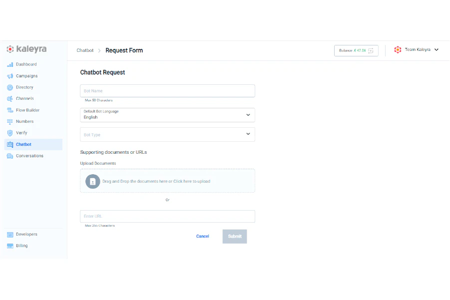 screenshot of Kaleyra