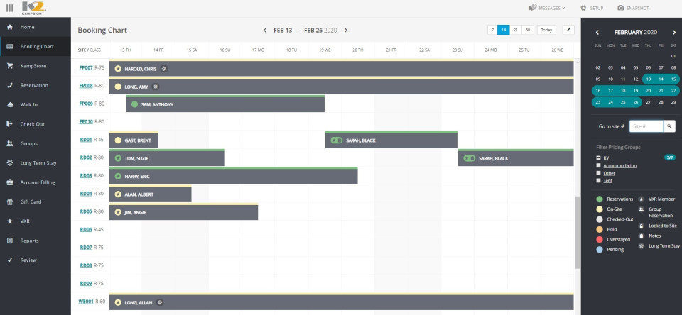 screenshot of Kampsight