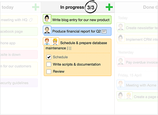 screenshot of KanbanFlow