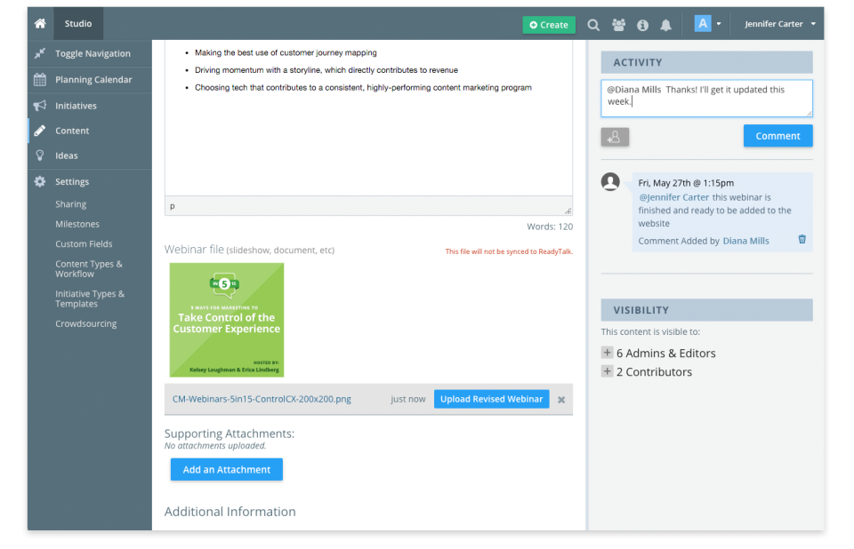 screenshot of Kapost