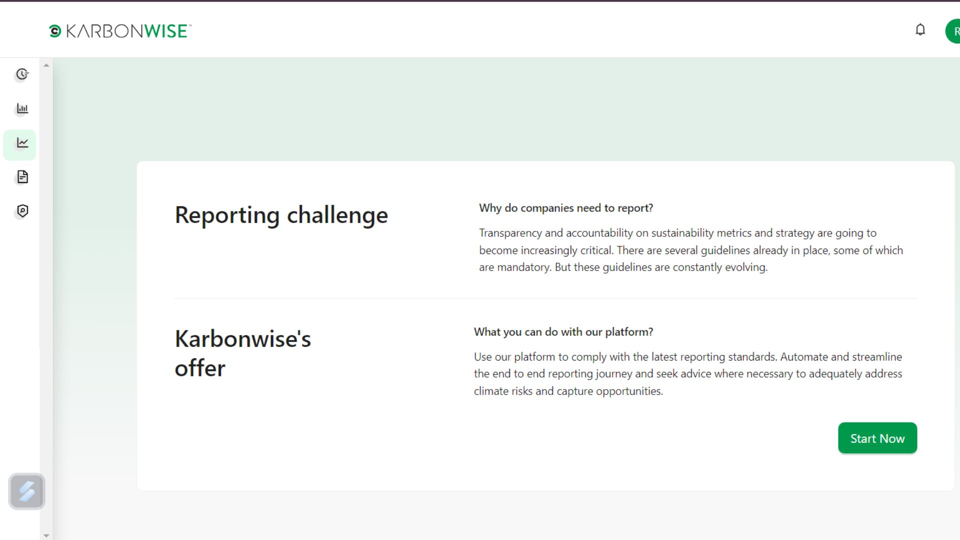 screenshot of KarbonWise