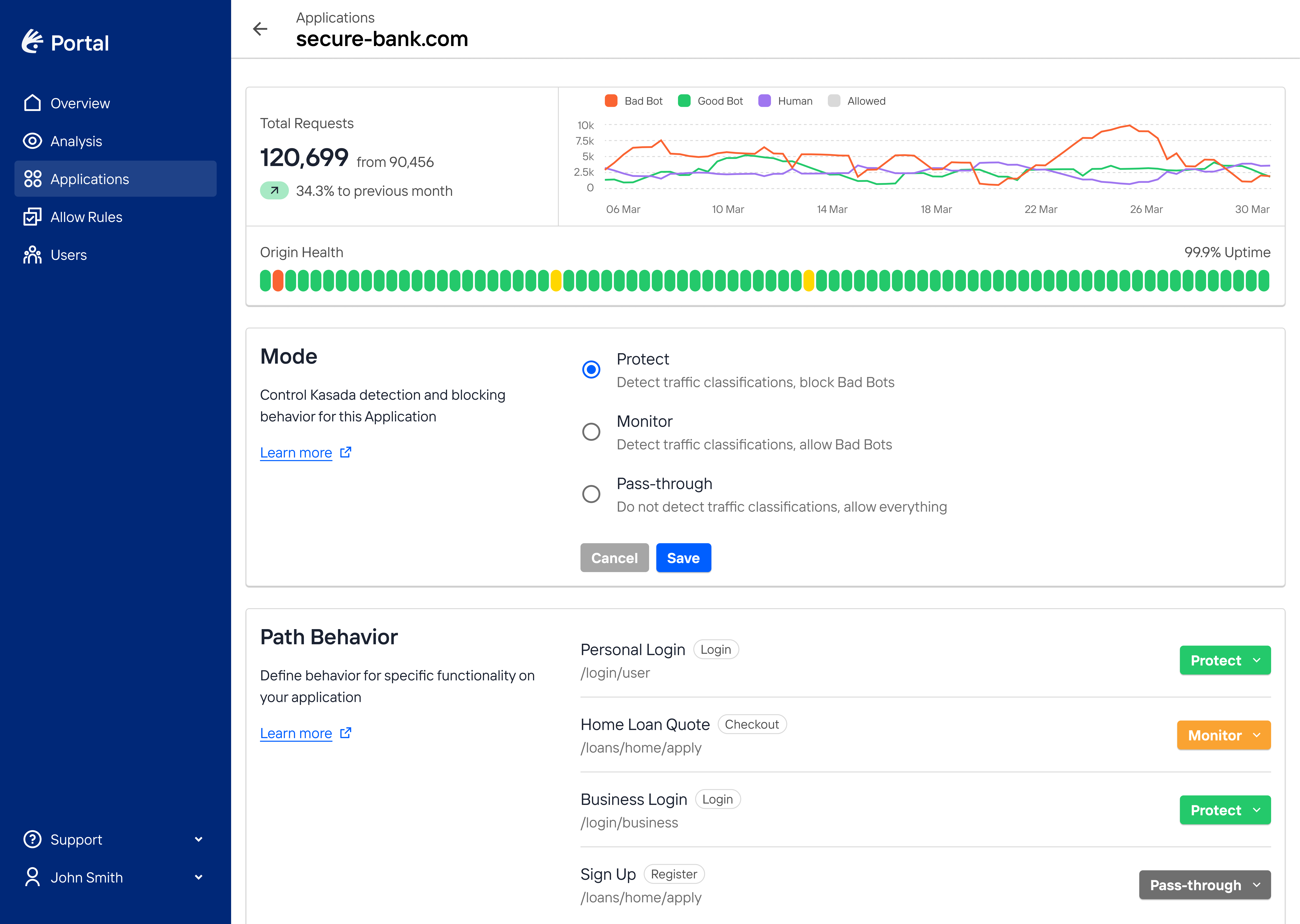 screenshot of Kasada