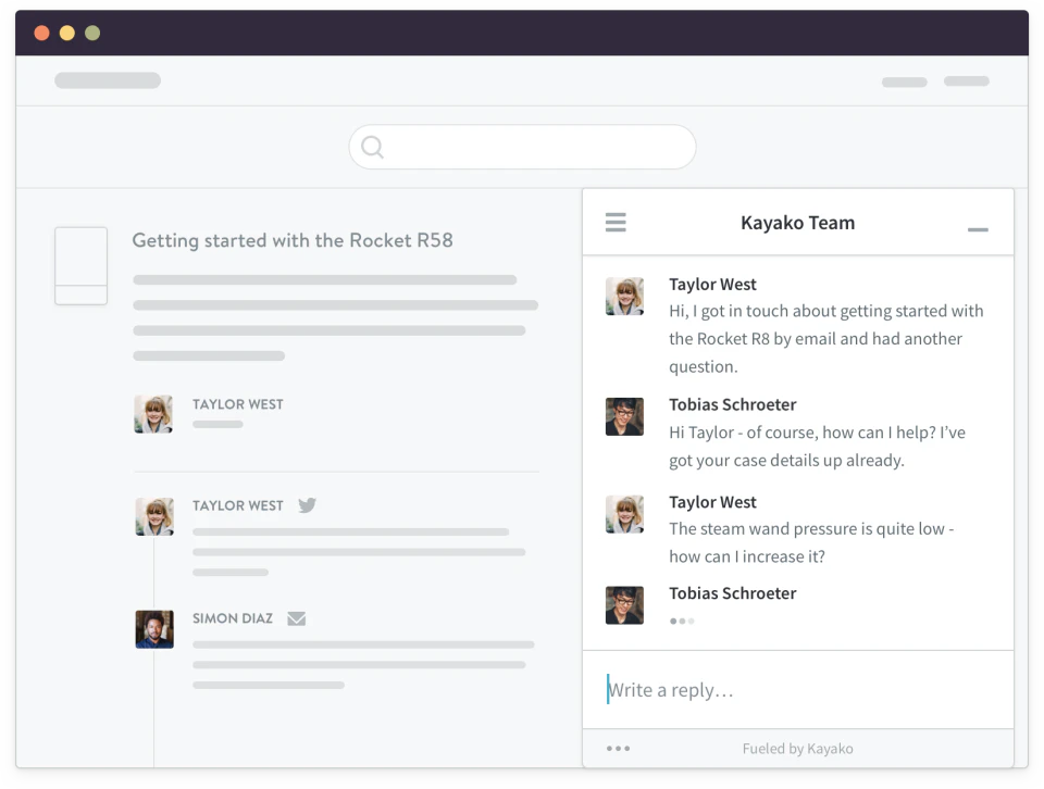 screenshot of Kayako