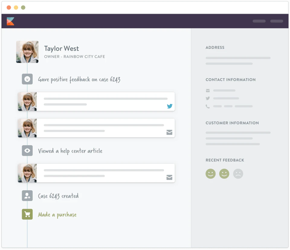 screenshot of Kayako