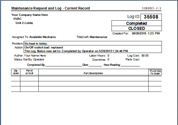 screenshot of KeepTraK