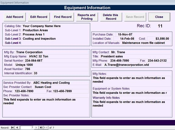 screenshot of KeepTraK