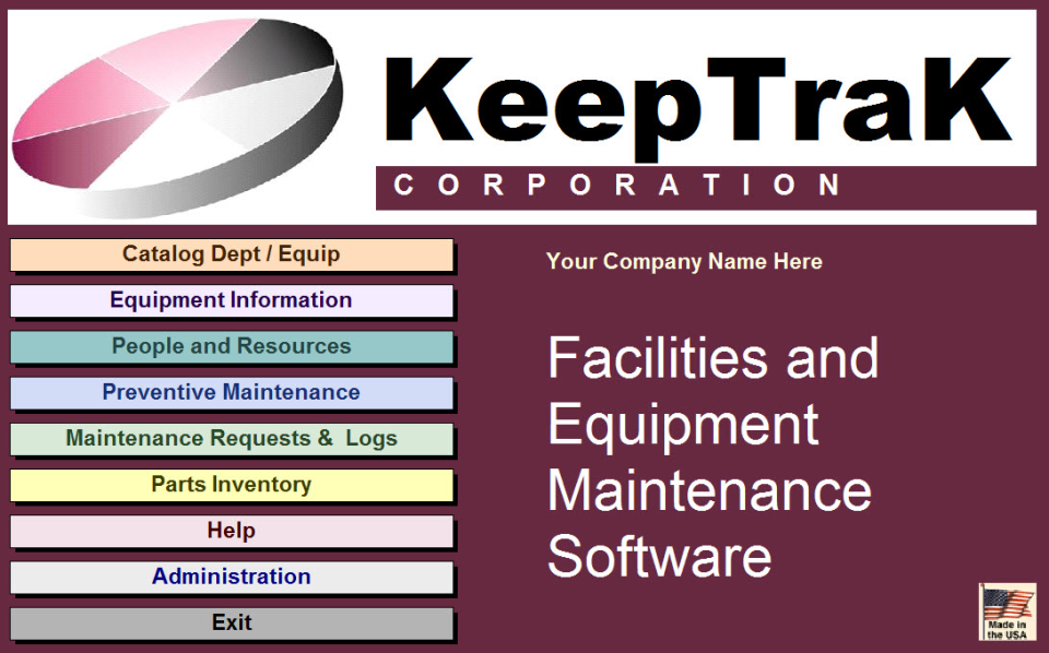 screenshot of KeepTraK