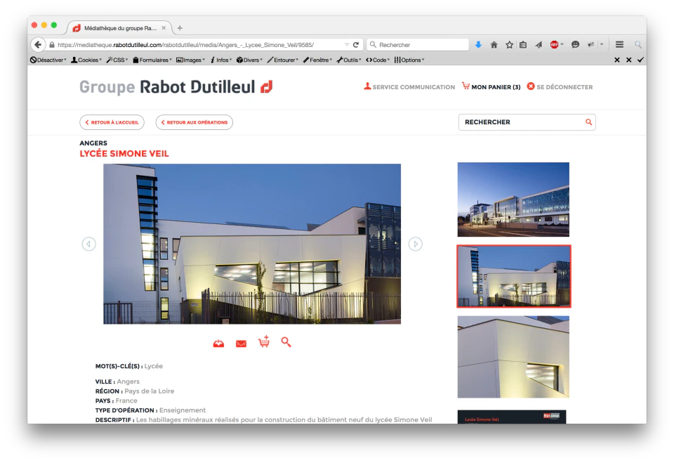 screenshot of Keepeek