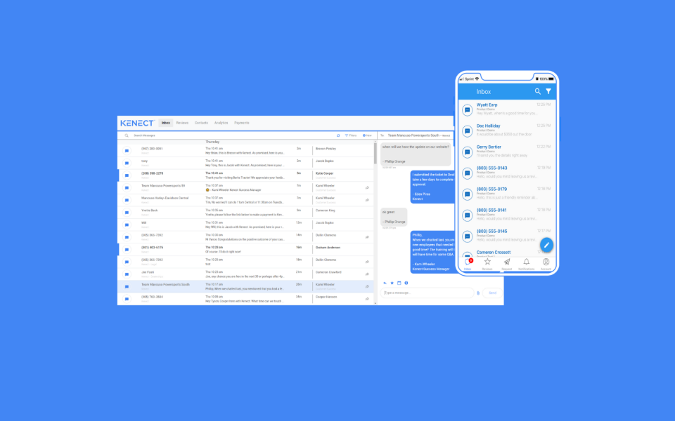 screenshot of Kenect