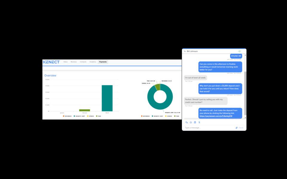 screenshot of Kenect